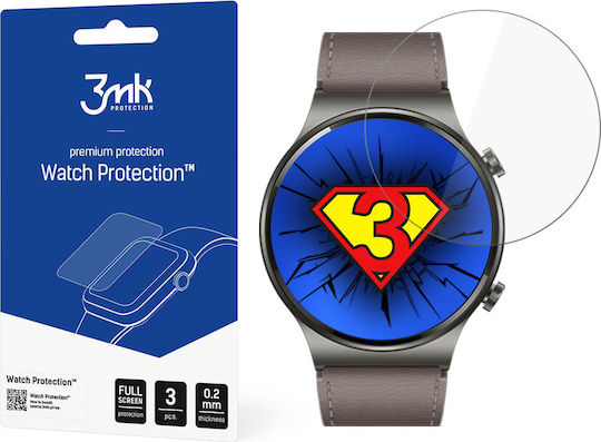 3MK Watch Protection Закалено стъкло за Huawei Watch GT 2 Pro Sport 3бр