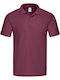 Fruit of the Loom Original Ανδρικό Διαφημιστικό T-shirt Κοντομάνικο Burgundy