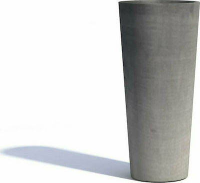 Ecopots Γλάστρα Amsterdam Mid Ηigh Σκούρο Γκρι 30.5x50cm