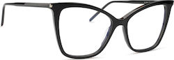 Ysl Ysl Damen Acetat Katzenauge Brillengestell ...