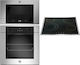 Bertazzoni Eingebautes Set von Haushaltsgeräten F60 9 MOD E S X + P60 4V M1 LAG GNX + F38 3 MOD MW S X