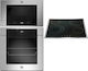Bertazzoni Eingebautes Set von Haushaltsgeräten F60 11 MOD P L X + P60 4V M1 LAG GNX + F38 3 MOD MW S X