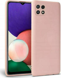 Tech-Protect Icon Soft Touch Umschlag Rückseite Silikon Rosa (Galaxy A22 5G)