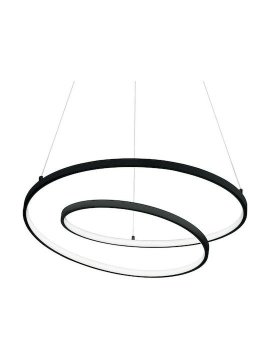 Ideal Lux Oz Pendant Light LED Black