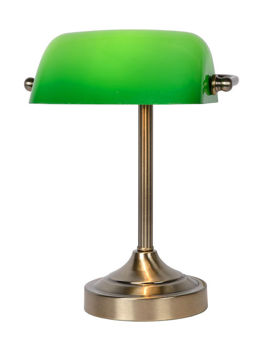 Lucide Lightning Office Lamp Banker for Socket E14 in Green Color