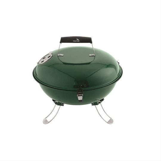 Easy Camp Holzkohlegrill Adventure Grill Tragbar Holzkohlegrill Kessel mit Deckel 35cmx35cm