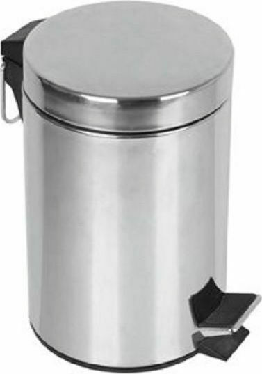 Dianomiki Metal Coș de gunoi Deșeuri cu Pedală 16lt Inox