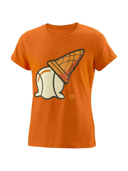 Wilson Παιδικό T-shirt Πορτοκαλί