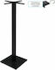 Woodwell Prato Bar Table Base made of Metal with Regulator in Black Color 45x45x109cm 2pcs