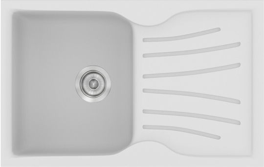 Sanitec Classic 327 Ένθετος από Συνθετικό Γρανίτη Μ78xΠ50cm