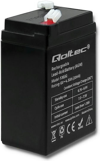 Qoltec UPS Battery with Capacity 4.5Ah and Voltage 6V 53032 1pcs