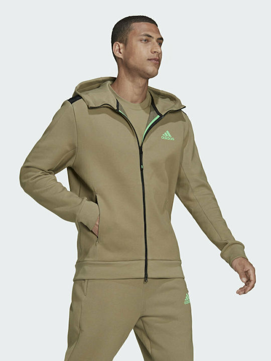 adidas Sweatshirt with Hood Orbit Green H39842
