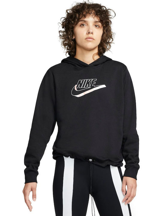 Nike Φούτερ Μαύρο με Κουκούλα