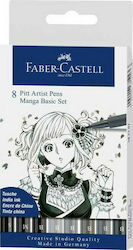 Faber-Castell Pitt Artist Design Markers Multicolour 8pcs