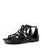 Xti Women's Flat Sandals in Black Color