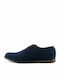 Fentini 0014 Men's Leather Casual Shoes Blue