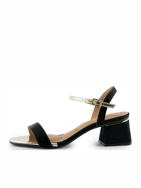 6428-101 Sandalen Black/Gold