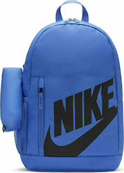 Nike Elemental Σχολική Τσάντα Πλάτης Γυμνασίου - Λυκείου σε Μπλε χρώμα
