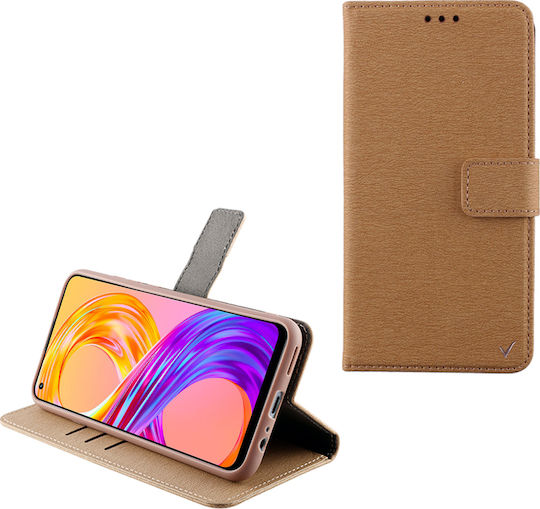 Volte-Tel Allure Magnet Wallet Δερματίνης Χρυσό (Realme 8/8 Pro)