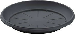 Plastona 242 Rotund Platou Pot Negru 23x23buc