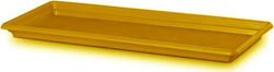 Plastona 350P Rectangular Plate Planter Yellow 45x15cm