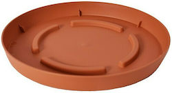 Plastona 10.01.00D23TE Round Plate Pot Orange 23x23cm