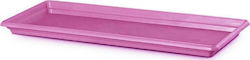 Plastona 340P Rectangular Plate Planter Pink 35x15cm