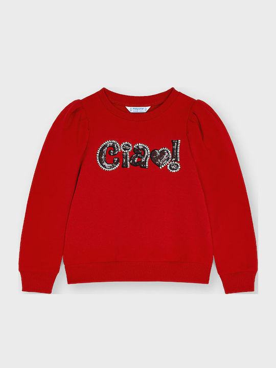 Mayoral Детски Суичър Червен Letters Birds