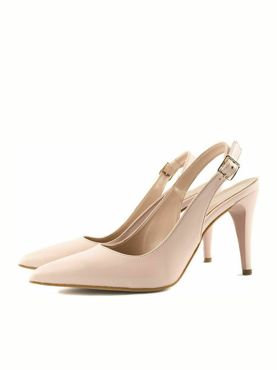 Stefania Suede Pointed Toe Stiletto Pink High Heels 714