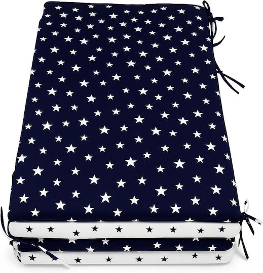 Beboulino Stars Crib Bumpers Classic Inside Blue 70x140cm