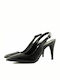 Stefania Pointed Toe Stiletto Black High Heels 714