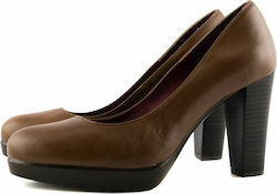 Patricia Miller Leather Brown High Heels 1000