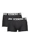 ICE1UTR02 Ανδρικά Μποξεράκια Μαύρα 2Pack