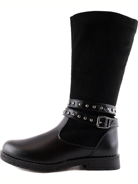 Kids Boots with Zipper Black