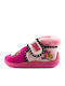 Meridian Shoes Kids Slipper Ankle Boot Fuchsia