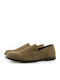 Fentini 538 Men's Suede Loafers Beige