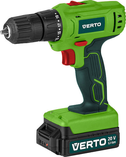 Verto 50G290 Δραπανοκατσάβιδο Μπαταρίας 20V 1x1.5Ah