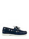 Docksteps Men's Suede Boat Shoes Blue