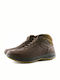 Leather Brown Men's Boots Anatomical with Zipper
