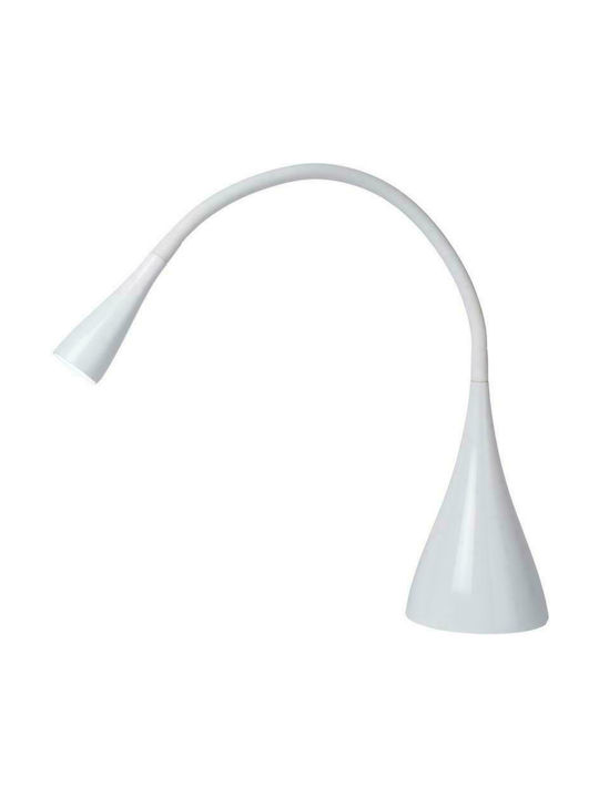 Lucide Lightning LED Φωτιστικό Γραφείου με Εύκαμπτο Βραχίονα σε Λευκό Χρώμα
