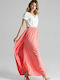 Figl M666 High Waist Maxi Skirt in Pink color 132474