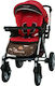 Beboulino Novara Adjustable Baby Stroller Suitable for Newborn Red