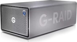 Sandisk G-RAID 2 Thunderbolt 3 / USB 3.2 Externe HDD 12TB 2.5" Gray