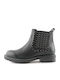 Carmela Footwear 66998 Leather Women's Ankle Boots Black