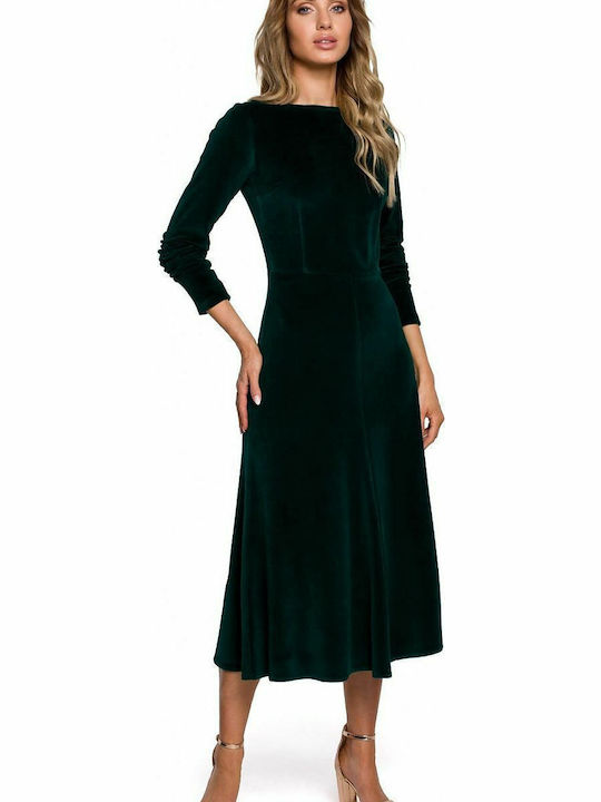 MOE M557 Midi Damenkleid für Hochzeit - Taufe S...