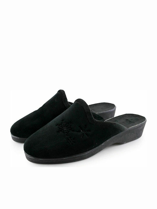 Adam's Shoes 723-6509 Women's Slipper In Black Colour