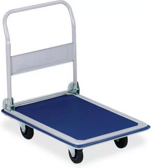 Timeless Tools Foldable Transport Trolley 73.5x46.5cm Foldable for Loads up to 150kg in Blue