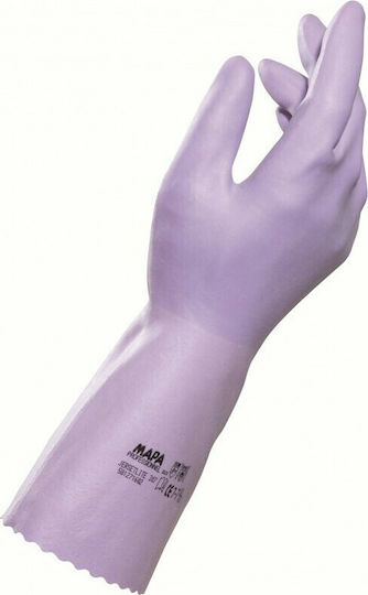 Mapa Jersetlite 307 Γάντια Εργασίας Λιλά Latex/Βαμβακερά No 8-8.5