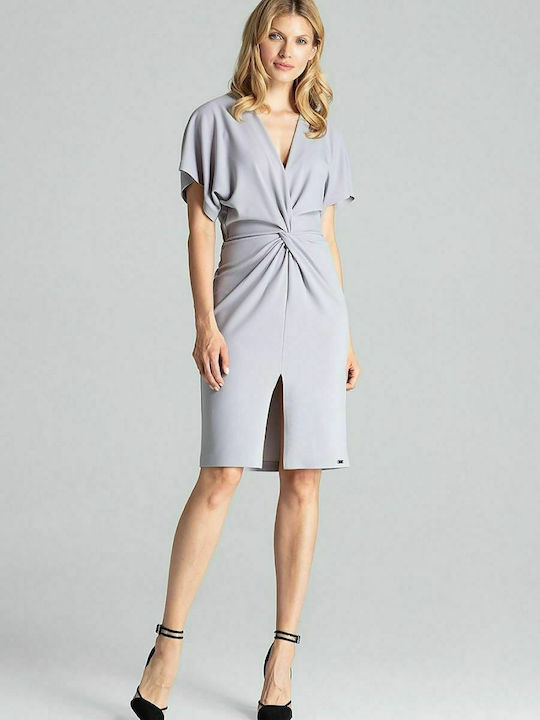 Figl M687 Summer Midi Dress Gray 138292