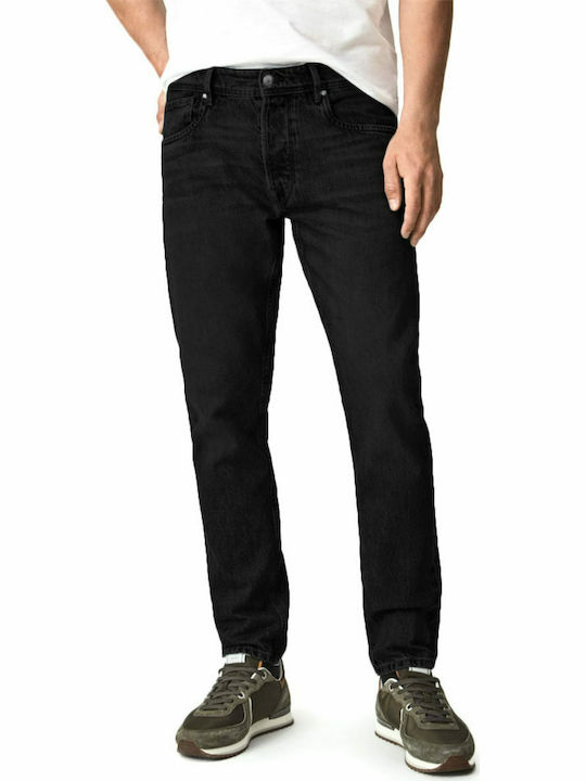 Pepe Jeans Callen Ανδρικό Παντελόνι Τζιν σε Relaxed Εφαρμογή Μαύρο